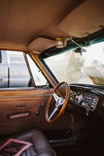 Classic car interior