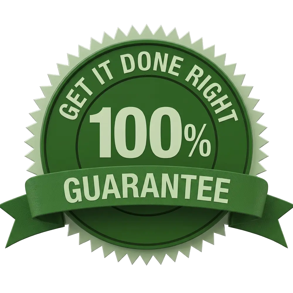 Dallas Glass & Auto Get It Done Right Guarantee badge